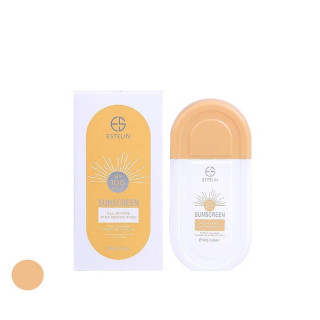 کرم ضد آفتاب رنگی استیلن، SPF 100، مدل All-In-One، مناسب انواع پوست با تنالیته متوسط و حجم 100 میلیلیتر، ضدآب، محافظت