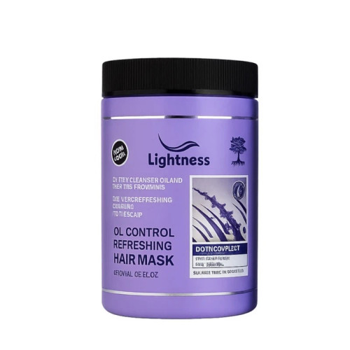 ماسک تقویت کننده مو لایتنس مدل Biotin مناسب برای موی چرب حجم 1000 میلی لیتر اصلی