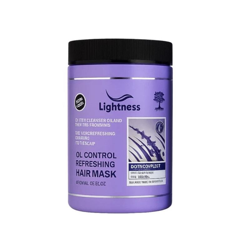 ماسک تقویت کننده مو لایتنس مدل Biotin مناسب برای موی چرب حجم 1000 میلی لیتر اصلی